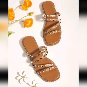 NWOT! Studded Sandles
